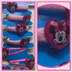 ❤️NEW❤️2/$10❤️Minnie Mouse Hair Clips & Ponytail